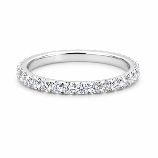 Lucy - Wedding Band 14K White Gold Nura Lab