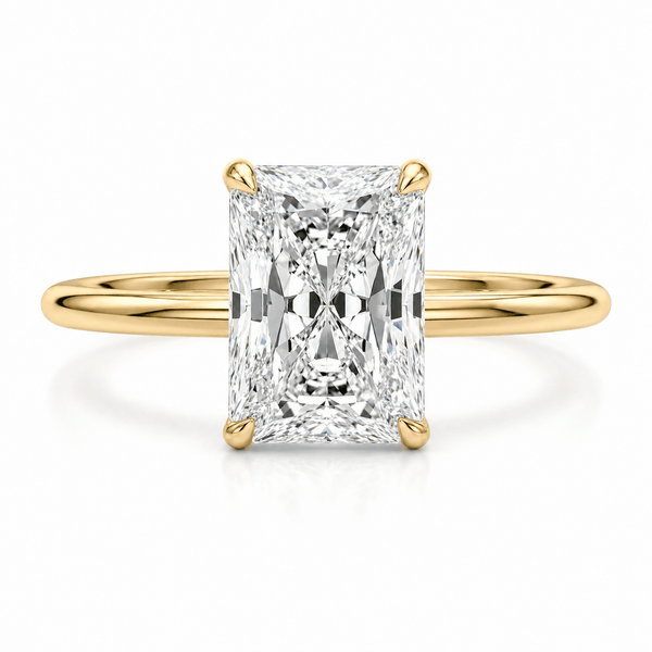 Julia - Radiant Solitaire Lab Grown Diamond Engagement Ring