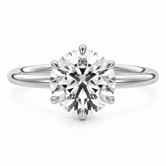 Tayla - Round Lab Grown Diamond Solitaire Engagement Ring