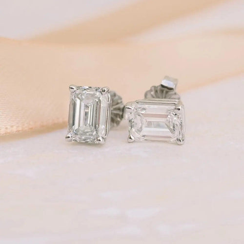 Abigail Emerald Stud Earrings - Raphana Jewellery