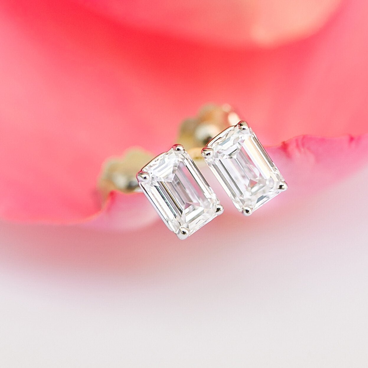 Abigail Emerald Stud Earrings - Raphana Jewellery