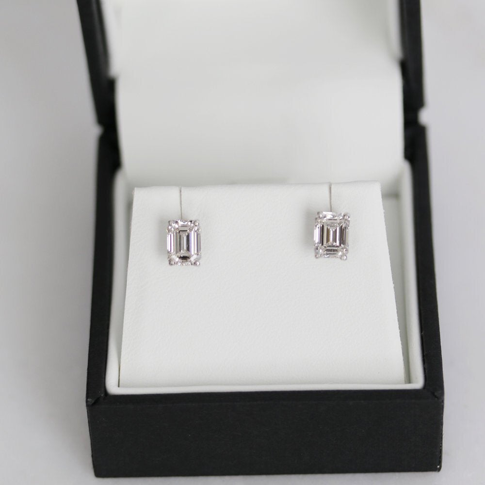 Abigail Emerald Stud Earrings - Raphana Jewellery