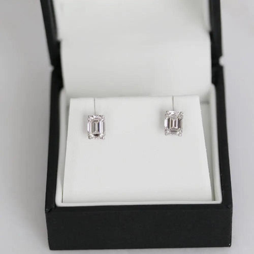Abigail Emerald Stud Earrings - Raphana Jewellery