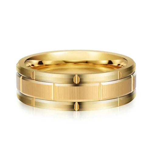 Tungsten men’s wedding ring with brushed matte finish – Nura Lab New Zealand