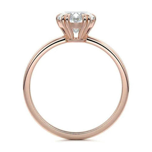 Lotus - Heart Shape Solitaire Lab Grown Diamond Engagement Ring Raphana Jewellery