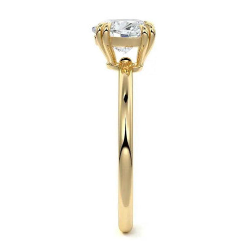Lotus - Heart Shape Solitaire Lab Grown Diamond Engagement Ring Raphana Jewellery