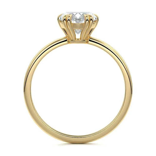 Lotus - Heart Shape Solitaire Lab Grown Diamond Engagement Ring Raphana Jewellery