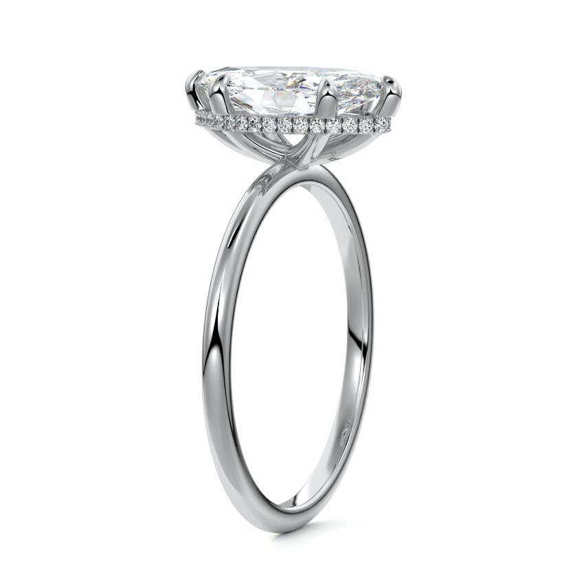 Aria Moissanite Solitaire Marquise Engagement Ring - Raphana Jewellery
