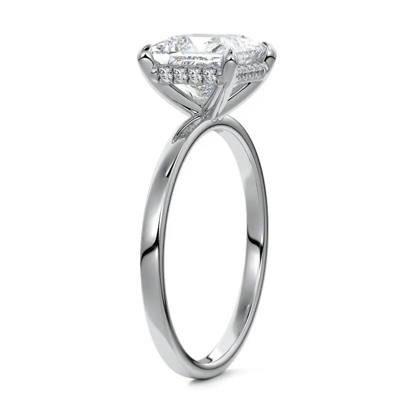 Aurora - Princess Solitaire Lab Grown Diamond Engagement Ring - image 6