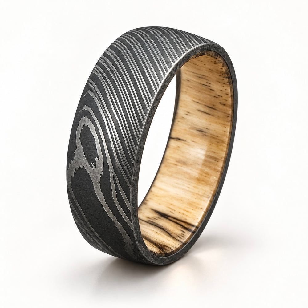 Damascus Steel Wedding Rings