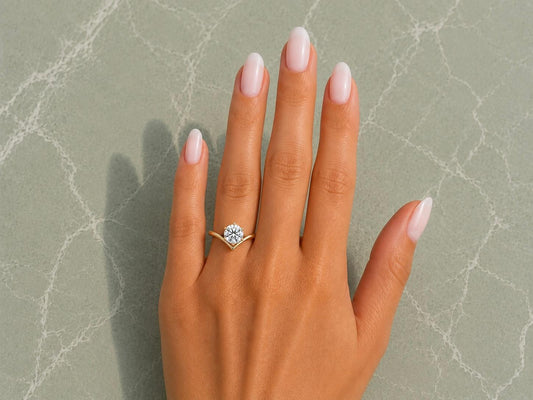 Stella - Solitaire Contour Lab Grown Diamond Engagement Ring