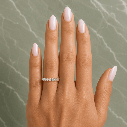 Sasha - Half Eternity Wedding Lab Grown Diamond Band
