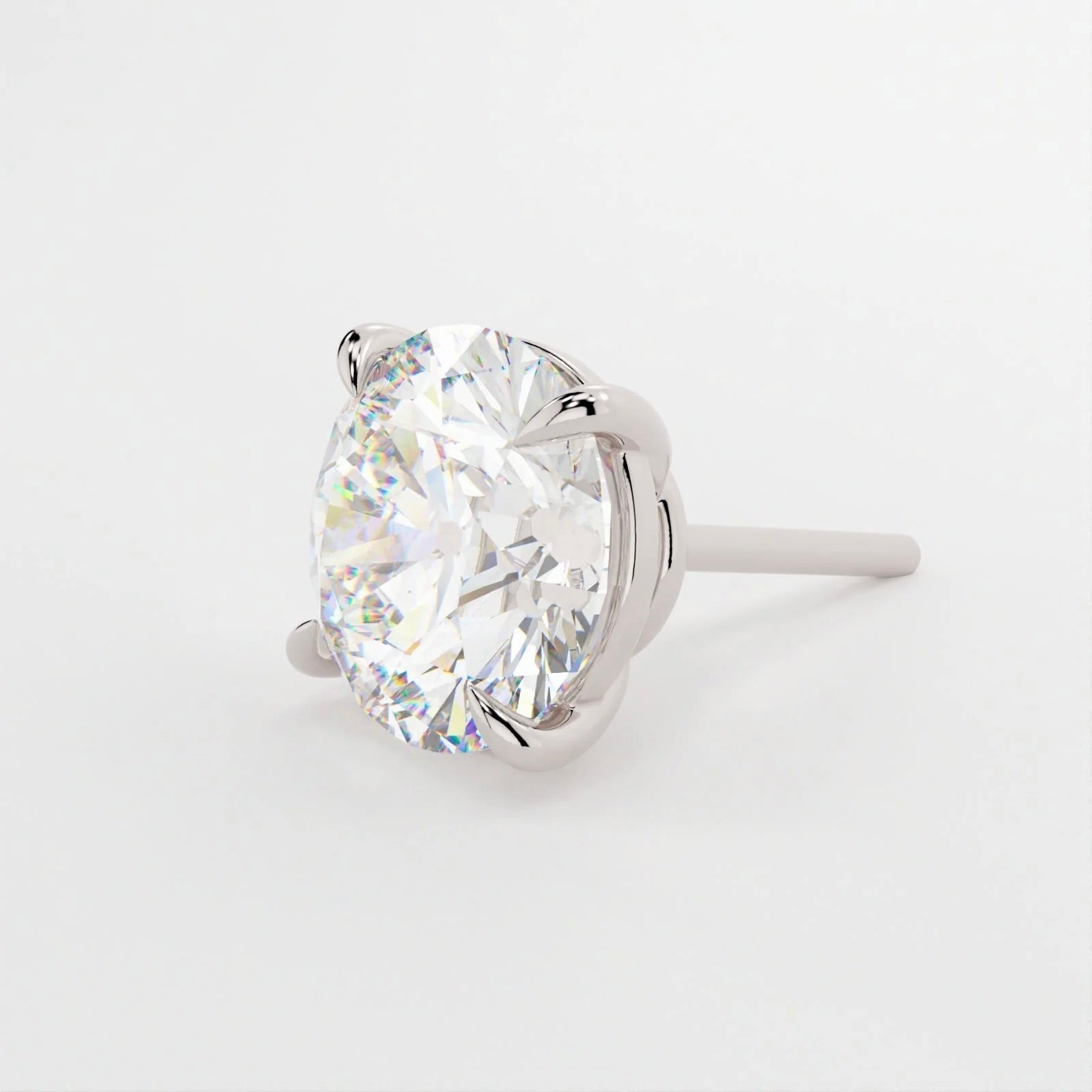 moissanite stud earrings yellow gold NZ