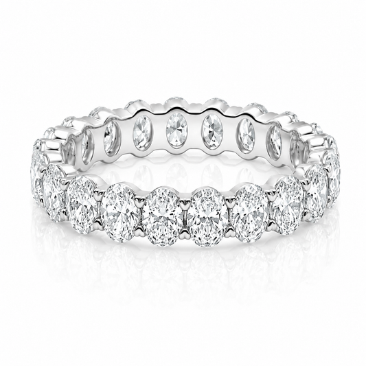 3 Carat Oval Eternity Anniversary Band