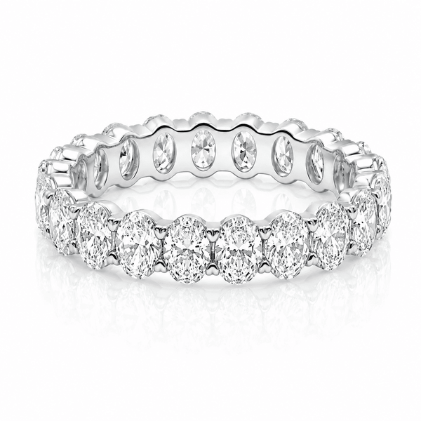 3 Carat Oval Eternity Anniversary Band