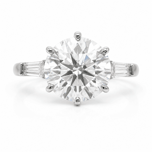 5 Carat - Lab Diamond Ring Platinum