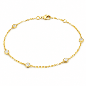 Miley - Moissanite Bracelet 14K Gold