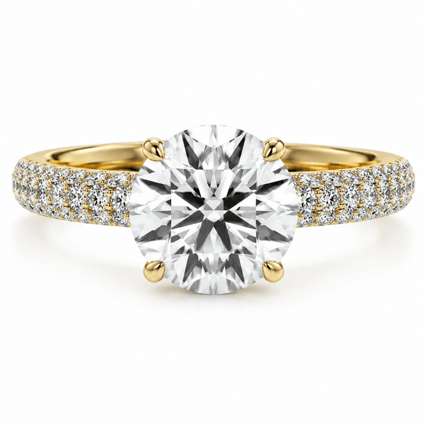 Luana - Triple Pavé Hidden Halo Lab Grown Diamond Engagement Ring