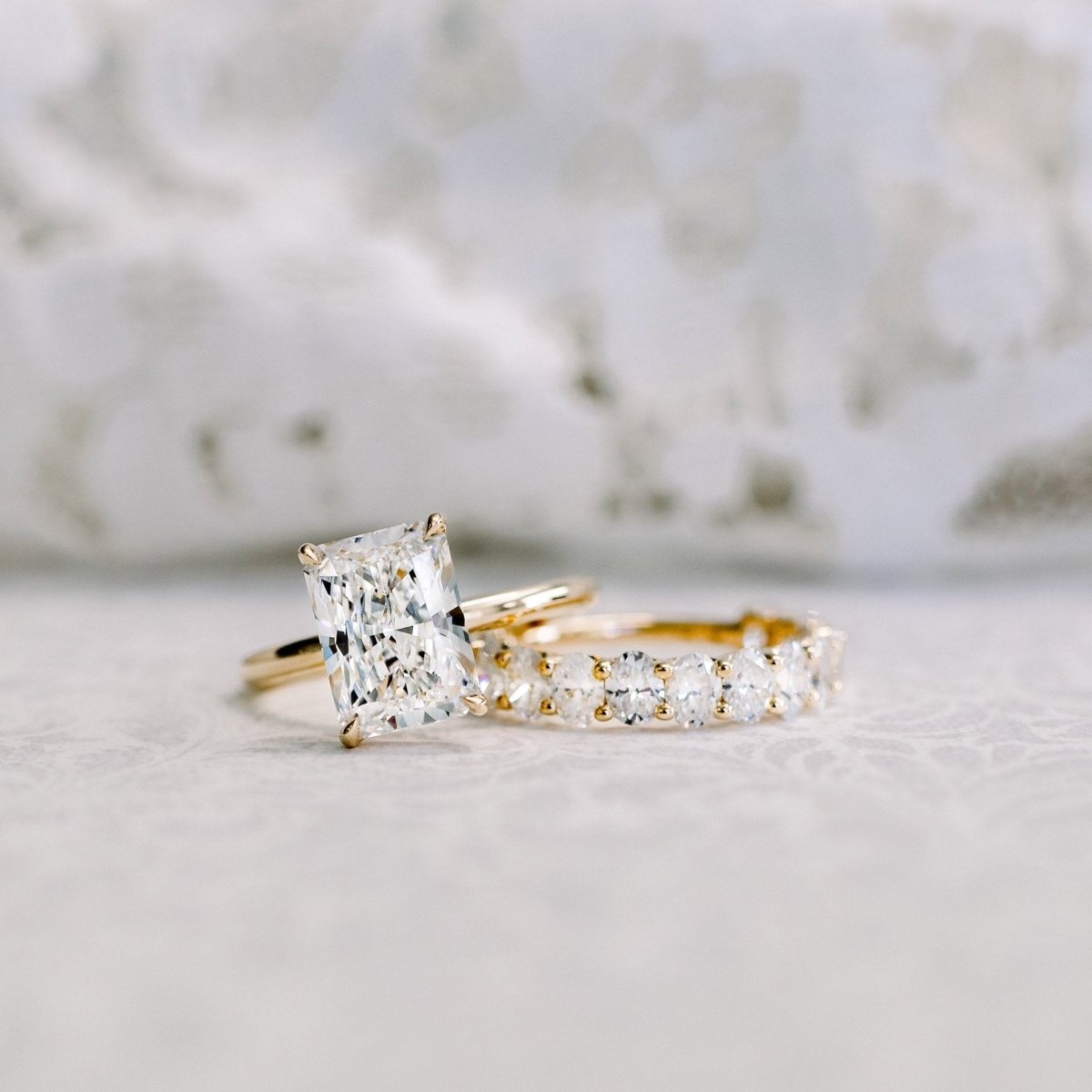 Constellation 2 Carat Moissanite Wedding Band - Raphana Jewellery