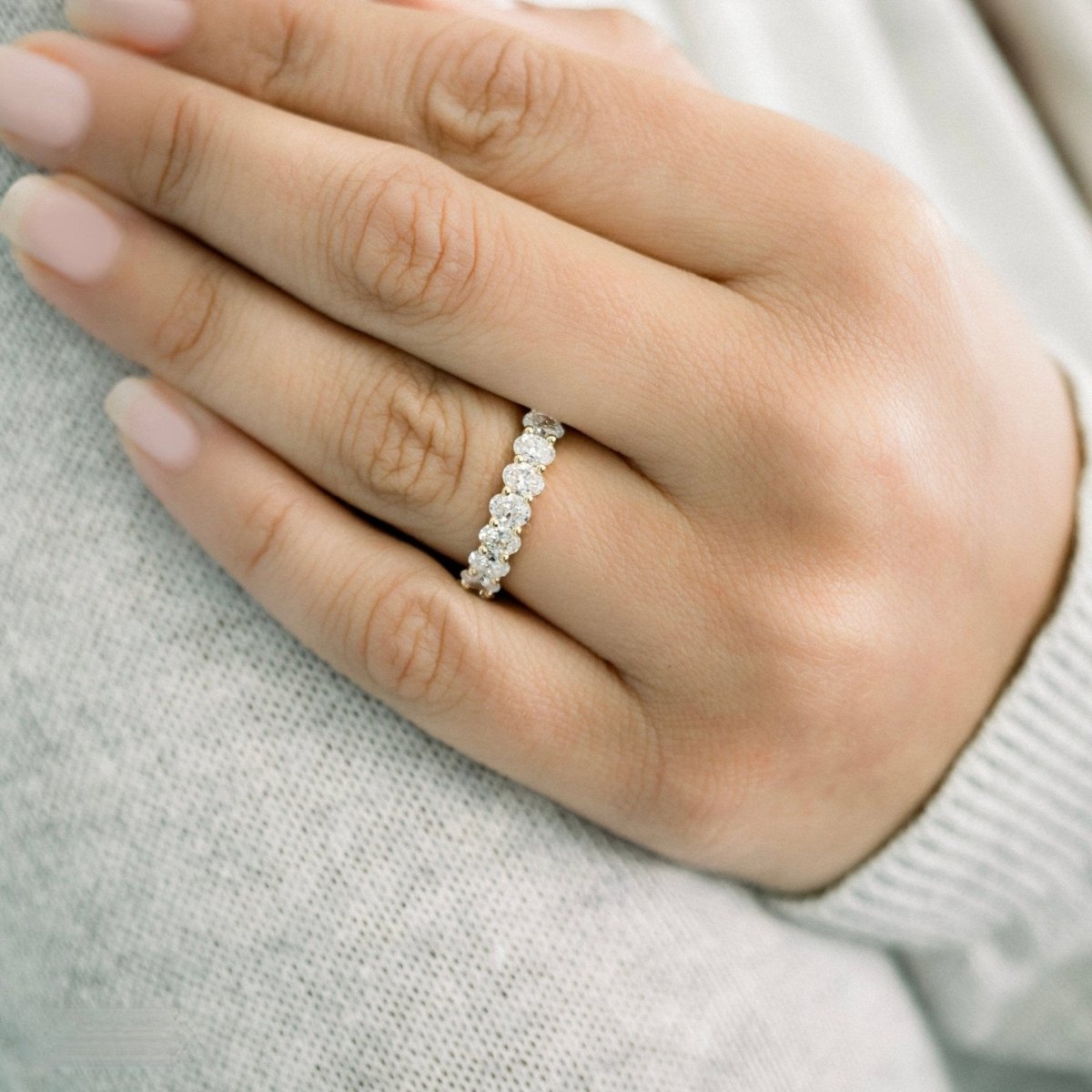 Constellation 2 Carat Moissanite Wedding Band - Raphana Jewellery