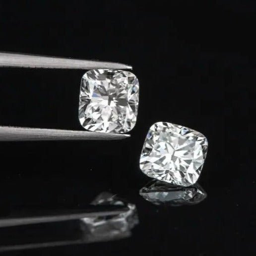 Cushion 6 Carat Lab Grown Diamond Earrings - Raphana Jewellery