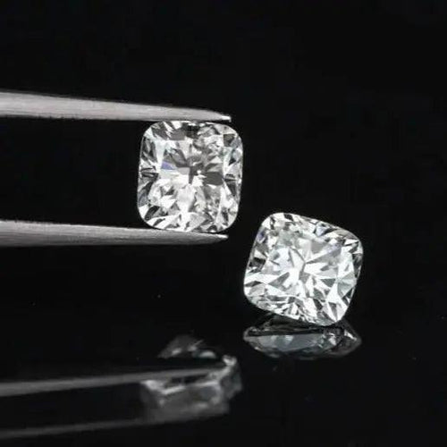 Cushion 6 Carat Lab Grown Diamond Earrings - Raphana Jewellery
