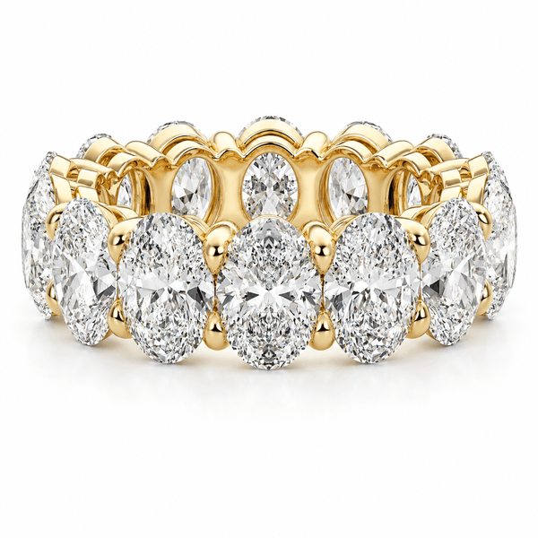 Camilia - Eternity Oval Cut Diamond Wedding Ring Band