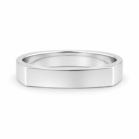 Carlos - Sleek Square Edge Wedding Band