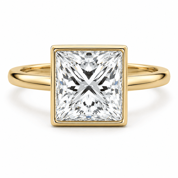 Georgina - Princess Bezel Lab Grown Diamond Engagement Ring