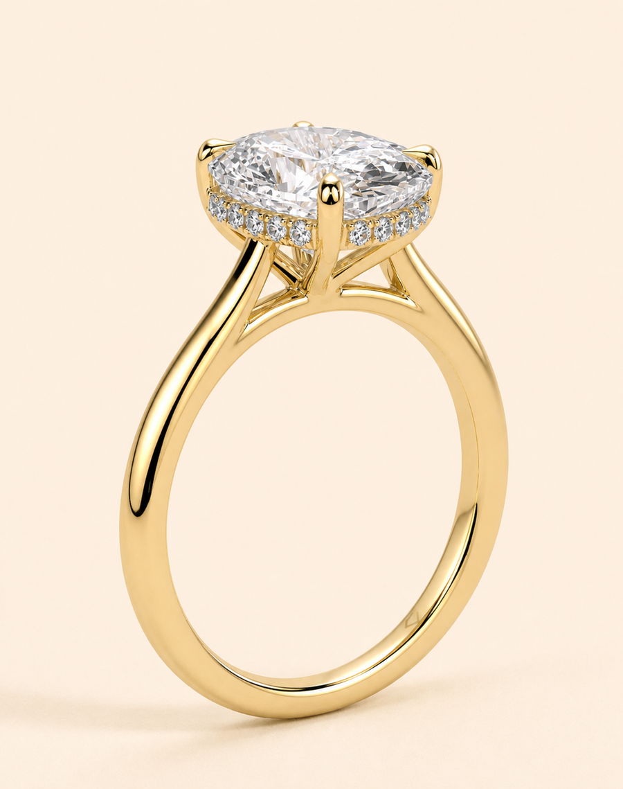 Tapered ring setting