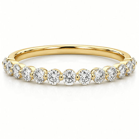 Sasha - Half Eternity Wedding Lab Grown Diamond Band