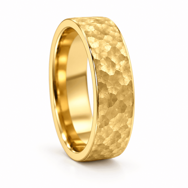 Diosa - Hammered Men’s Engagement Ring