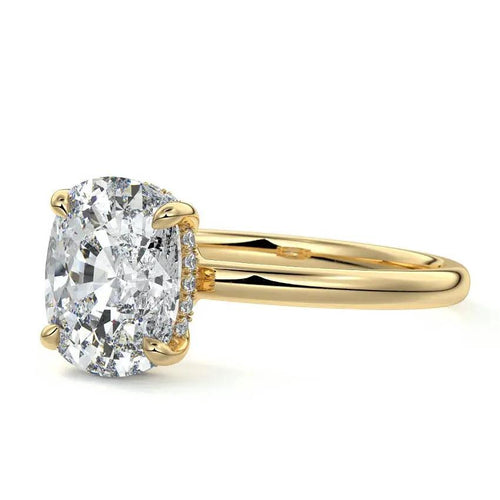 Sara - Cushion Solitaire Lab Grown Diamond Engagement Ring Raphana Jewellery