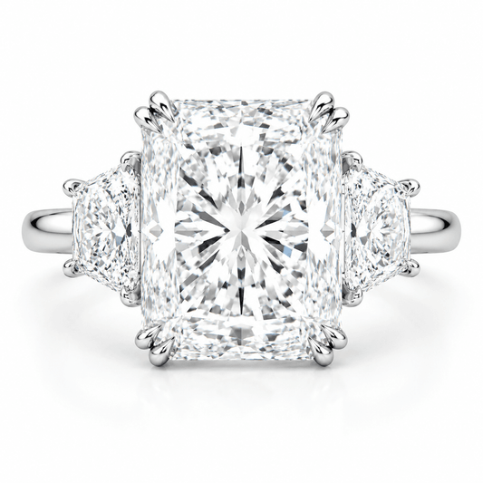 8 Carat - Three Stone Engagement Ring