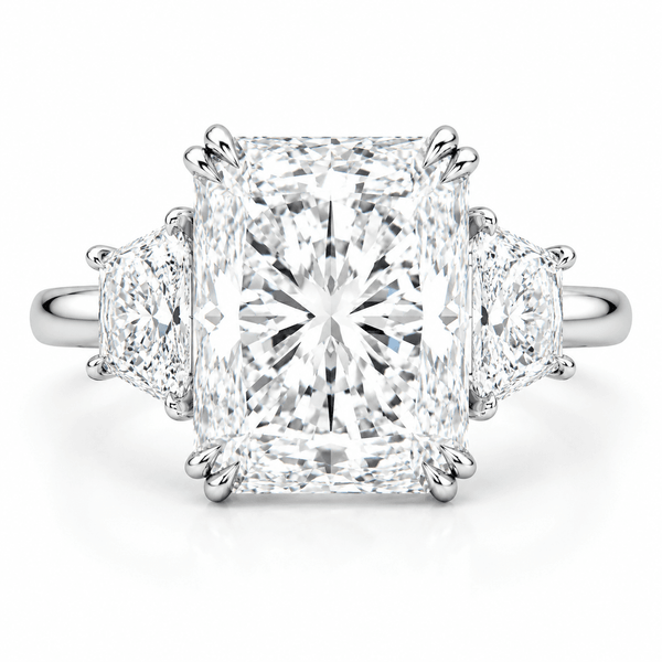 8 Carat - Three Stone Engagement Ring