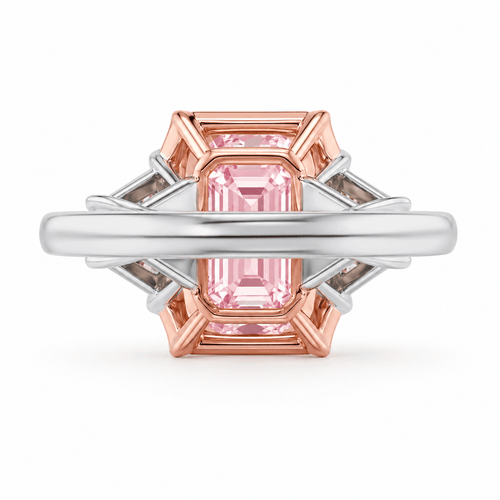 Meryl - Trilogy Radiant Cut Pink Diamond.
