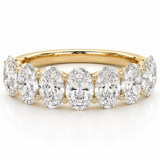Leila - 4.5 CTW Oval Cut Lab Grown Diamond Wedding Ring