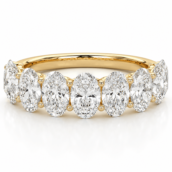 Leila - 4.5 CTW Oval Cut Lab Grown Diamond Wedding Ring