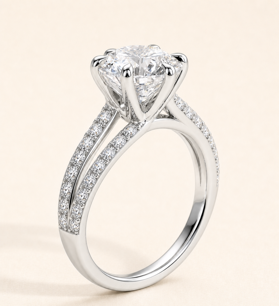 Split shank ring