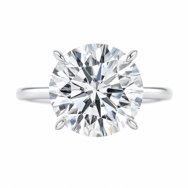 5 Carat - Lab Grown Solitaire Engagement Ring