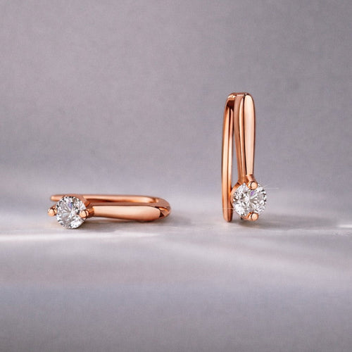 Miranda Moissanite Earrings by Nura Lab