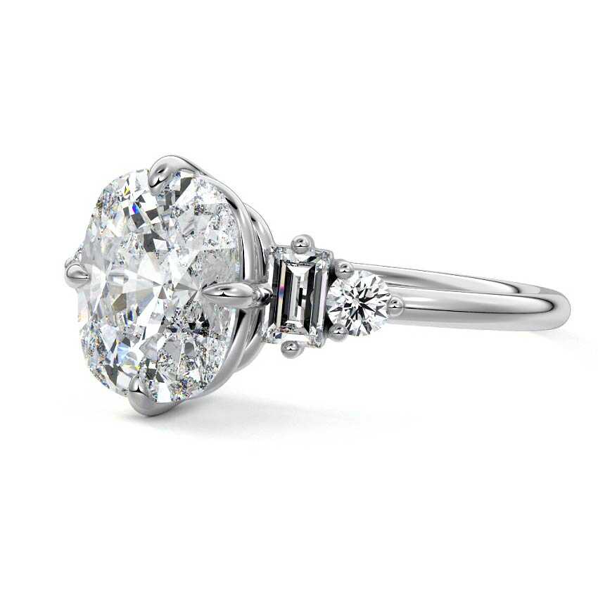 Kaylee - Unique Cushion Cut Engagement Ring