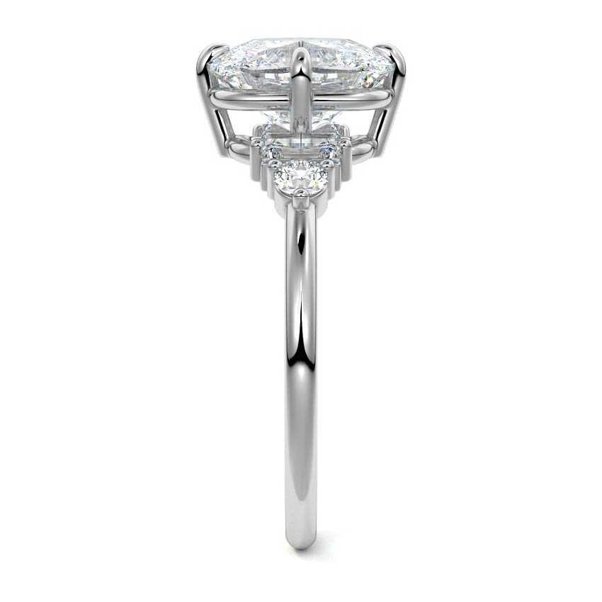 Kaylee - Unique Cushion Cut Engagement Ring