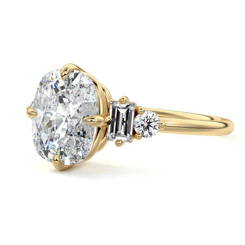 Kaylee - Unique Cushion Cut Engagement Ring