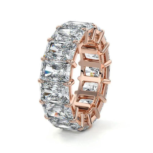 Zuri - Men’s Eternity Radiant Cut Wedding Ring Raphana Jewellery