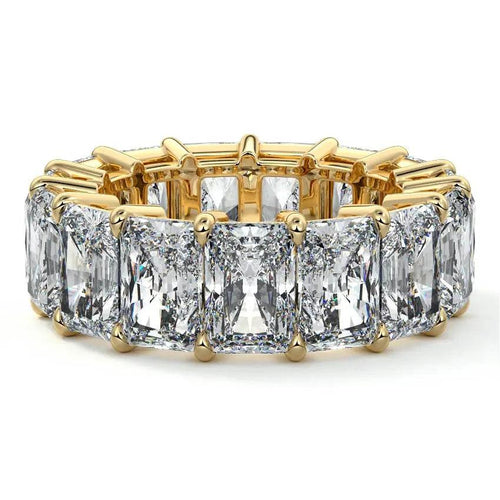 Zuri - Men’s Eternity Radiant Cut Wedding Ring Raphana Jewellery