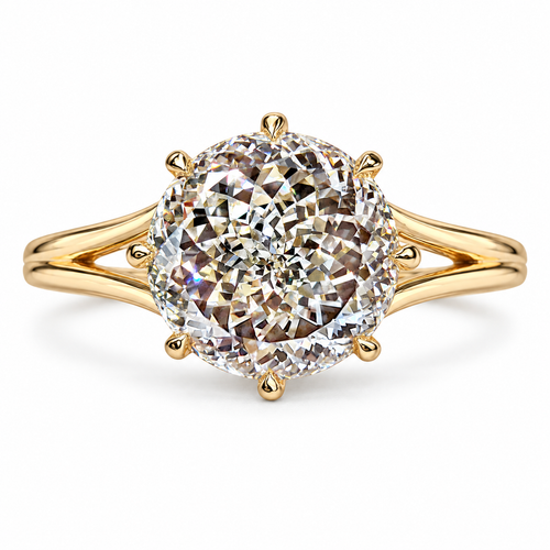 Celestine Grace ring on white studio background