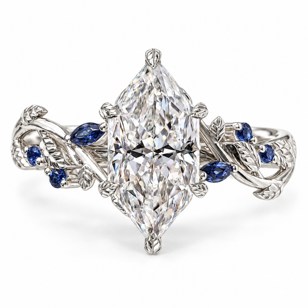 Elodie Hope - Dutch Marquise Diamond Ring in Cluster Setting