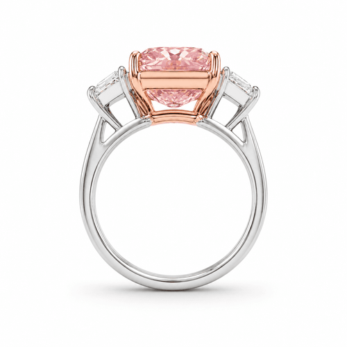 Meryl - Trilogy Radiant Cut Pink Diamond.