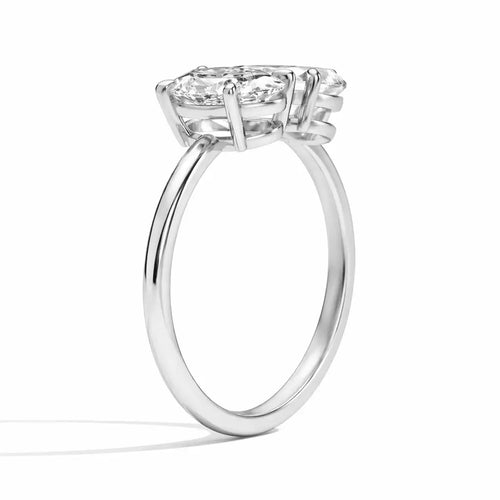 Clara - Oval and Pear Toi et Moi Lab Grown Diamond Engagement Ring Raphana Jewellery